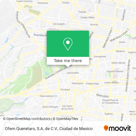 Ofem Queretaro, S.A. de C.V. map