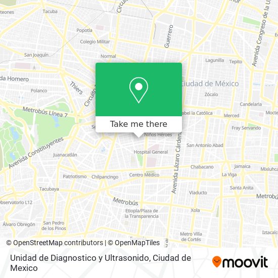 Unidad de Diagnostico y Ultrasonido map