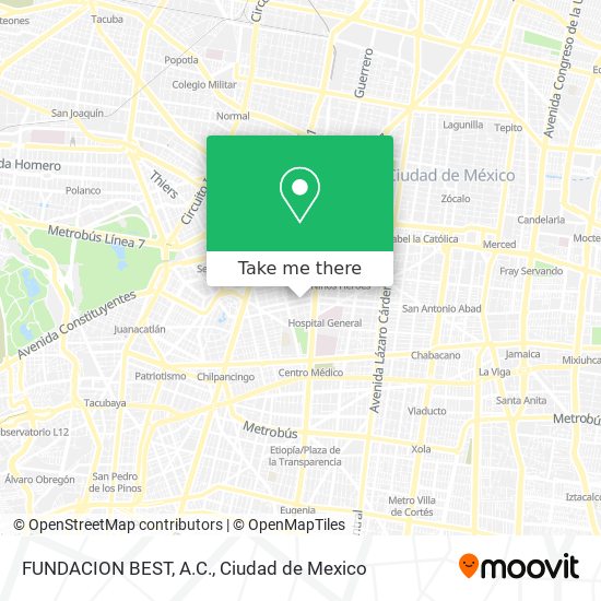 FUNDACION BEST, A.C. map