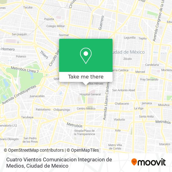 Mapa de Cuatro Vientos Comunicacion Integracion de Medios
