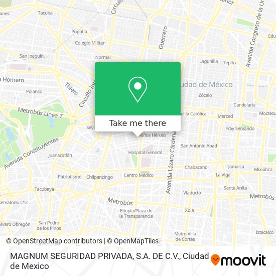 MAGNUM SEGURIDAD PRIVADA, S.A. DE C.V. map