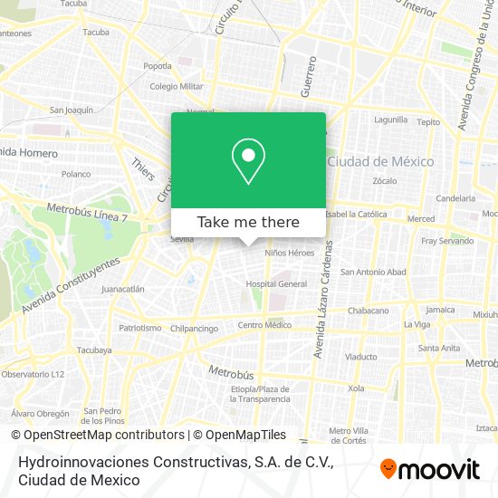 Hydroinnovaciones Constructivas, S.A. de C.V. map