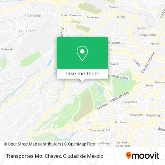Transportes Moi Chavez map