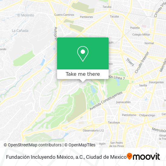 Fundación Incluyendo México, a.C. map