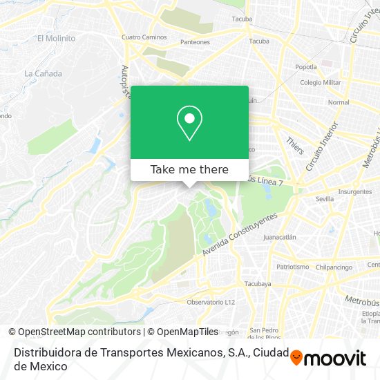 Distribuidora de Transportes Mexicanos, S.A. map