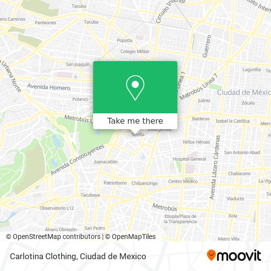 Carlotina Clothing map