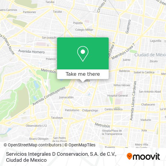 Mapa de Servicios Integrales D Conservacion, S.A. de C.V.