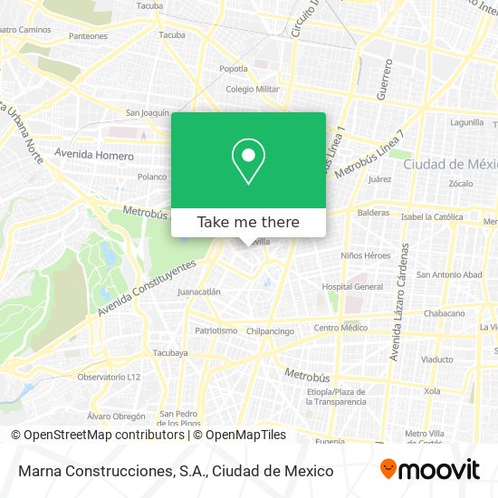 Marna Construcciones, S.A. map