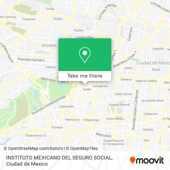 INSTITUTO MEXICANO DEL SEGURO SOCIAL map