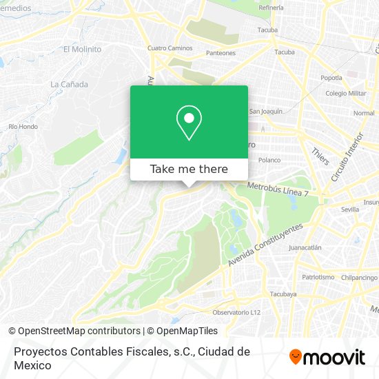 Proyectos Contables Fiscales, s.C. map