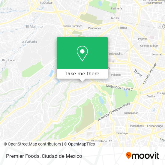 Mapa de Premier Foods