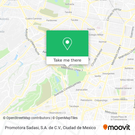 Promotora Sadasi, S.A. de C.V. map