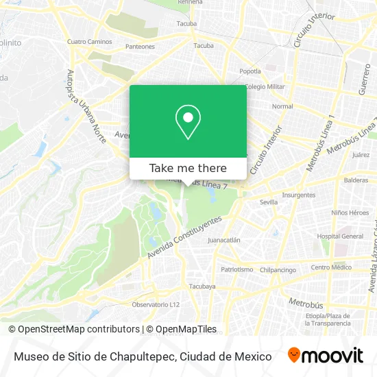 Museo de Sitio de Chapultepec map