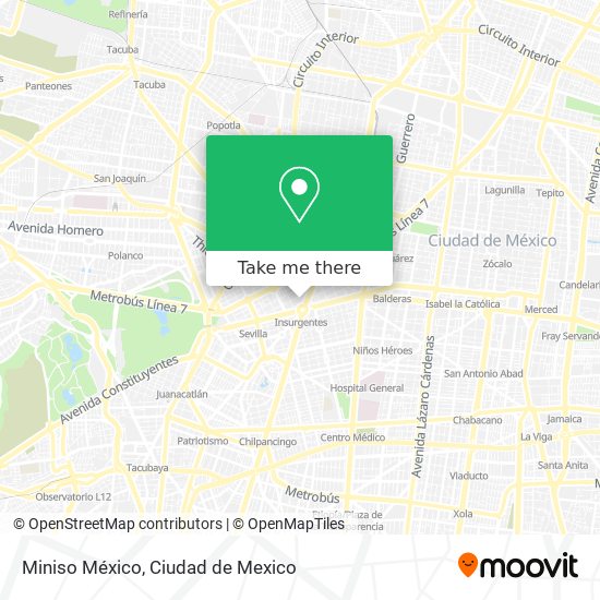 Miniso México map