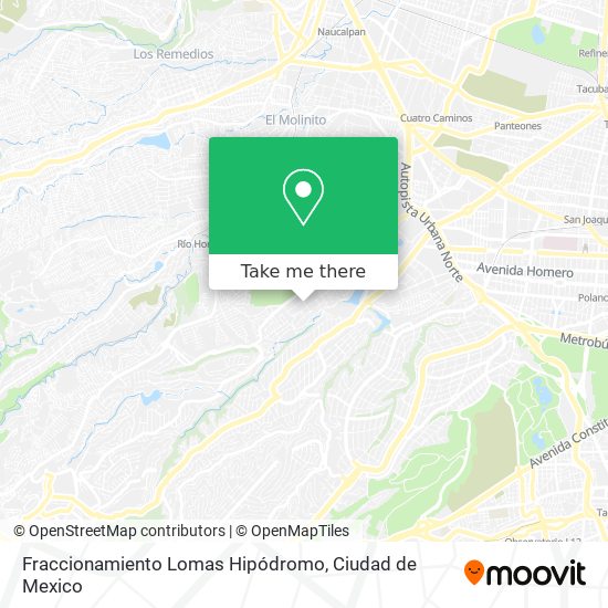 Fraccionamiento Lomas Hipódromo map