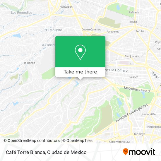 Mapa de Café Torre Blanca