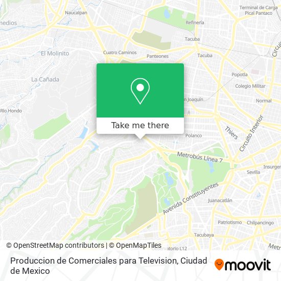 Produccion de Comerciales para Television map