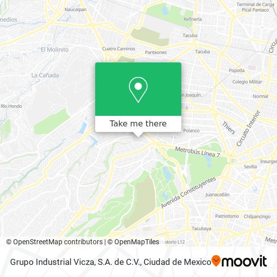 Grupo Industrial Vicza, S.A. de C.V. map