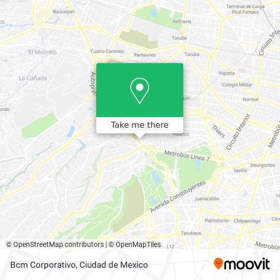 Mapa de Bcm Corporativo