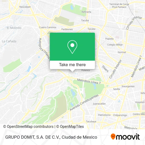 Mapa de GRUPO DOMIT, S.A. DE C.V.