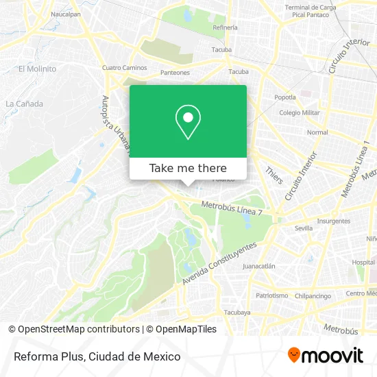 Reforma Plus map