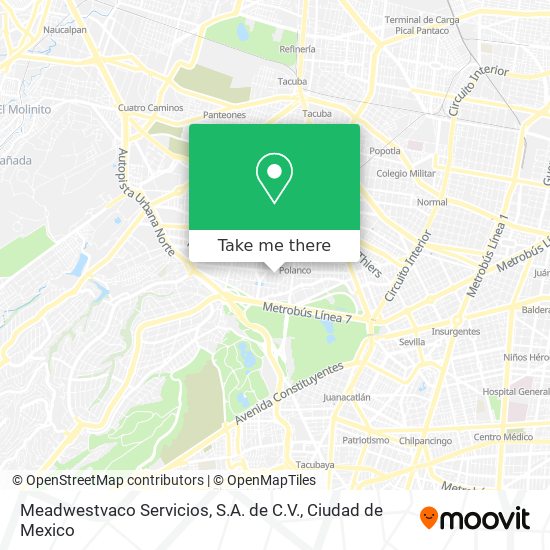 Mapa de Meadwestvaco Servicios, S.A. de C.V.