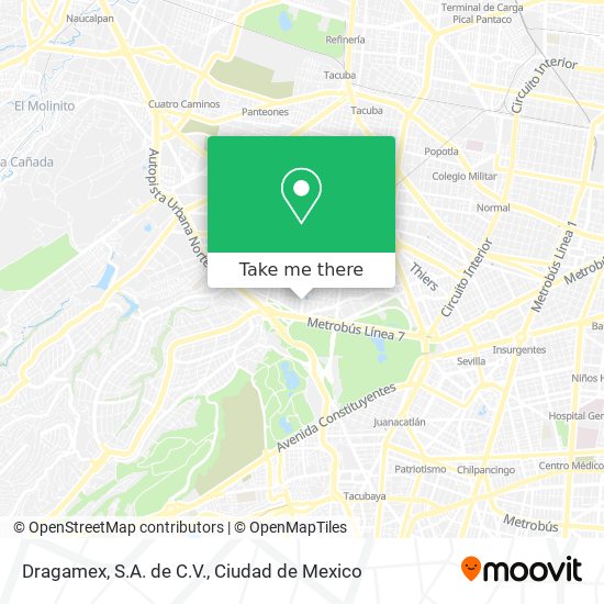 Mapa de Dragamex, S.A. de C.V.