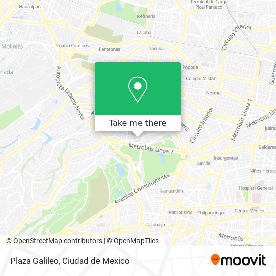 Mapa de Plaza Galileo