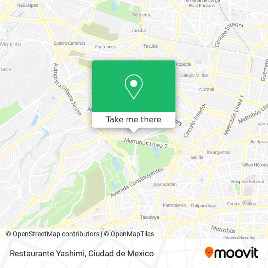 Restaurante Yashimi map