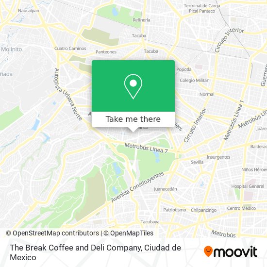 The Break Coffee and Deli Company map