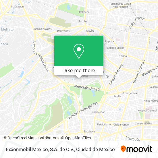 Exxonmobil México, S.A. de C.V. map