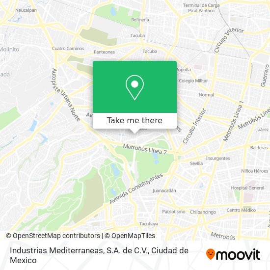 Industrias Mediterraneas, S.A. de C.V. map