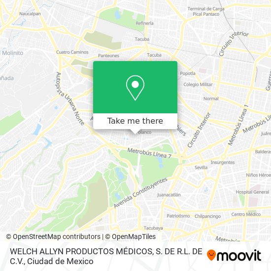 WELCH ALLYN PRODUCTOS MÉDICOS, S. DE R.L. DE C.V. map