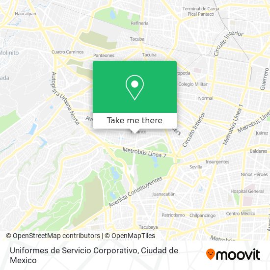 Uniformes de Servicio Corporativo map