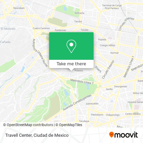 Mapa de Travell Center