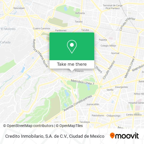 Credito Inmobilario, S.A. de C.V. map
