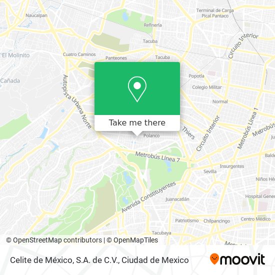 Mapa de Celite de México, S.A. de C.V.