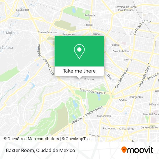 Mapa de Baxter Room