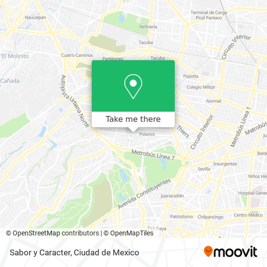 Sabor y Caracter map