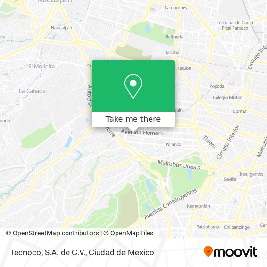 Tecnoco, S.A. de C.V. map