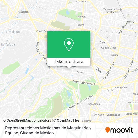Representaciones Mexicanas de Maquinaria y Equipo map