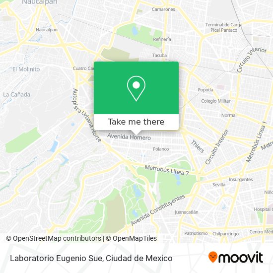 Mapa de Laboratorio Eugenio Sue