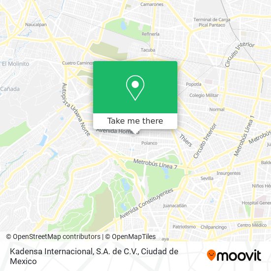 Kadensa Internacional, S.A. de C.V. map