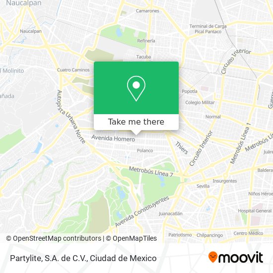 Partylite, S.A. de C.V. map