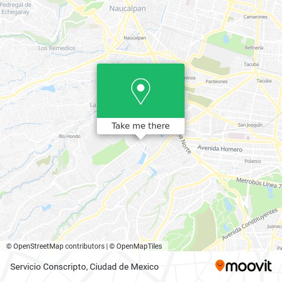 Mapa de Servicio Conscripto