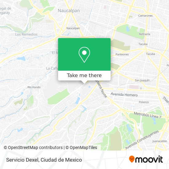 Servicio Dexel map