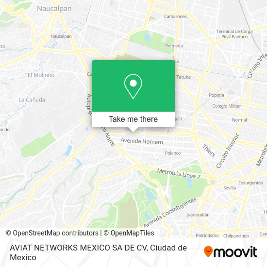 AVIAT NETWORKS MEXICO SA DE CV map