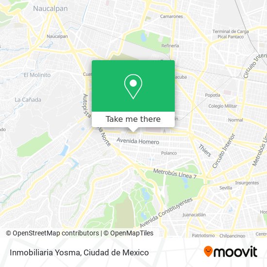 Inmobiliaria Yosma map