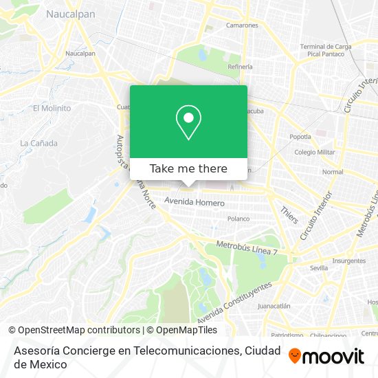 Asesoría Concierge en Telecomunicaciones map