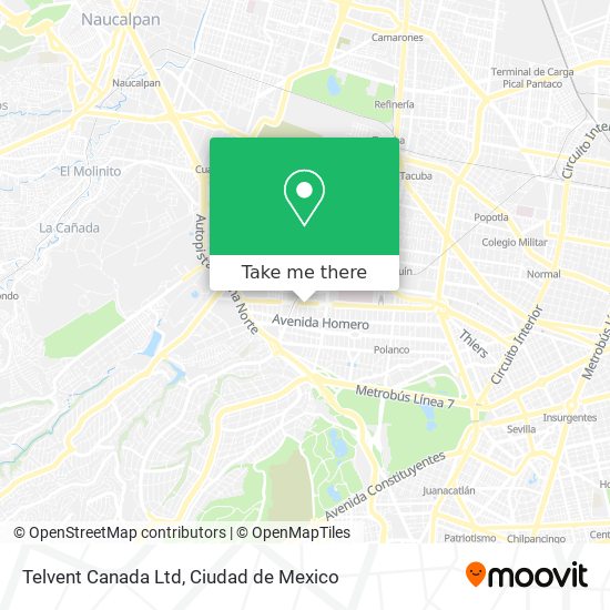 Telvent Canada Ltd map